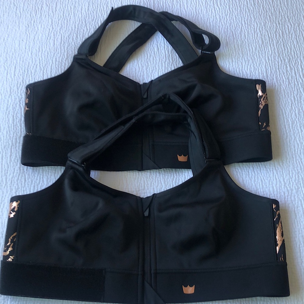 SHEFIT High Impact Ultimate Sports Bra 1LUXE black Front Zipper